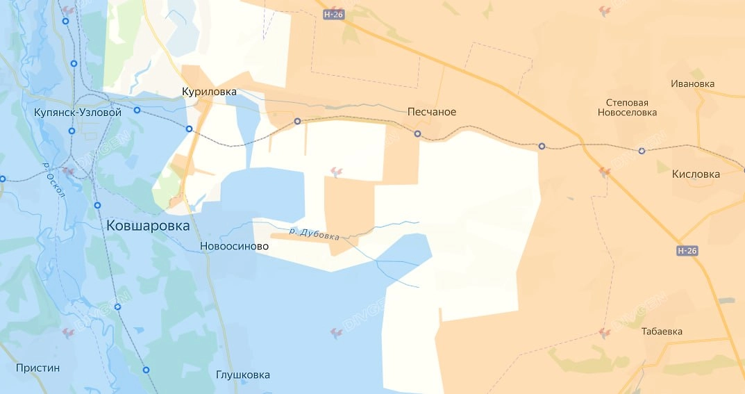 Карта СВО на 30 марта 2026 года. ВС РФ освободили Ковшаровку. Фото © divgen