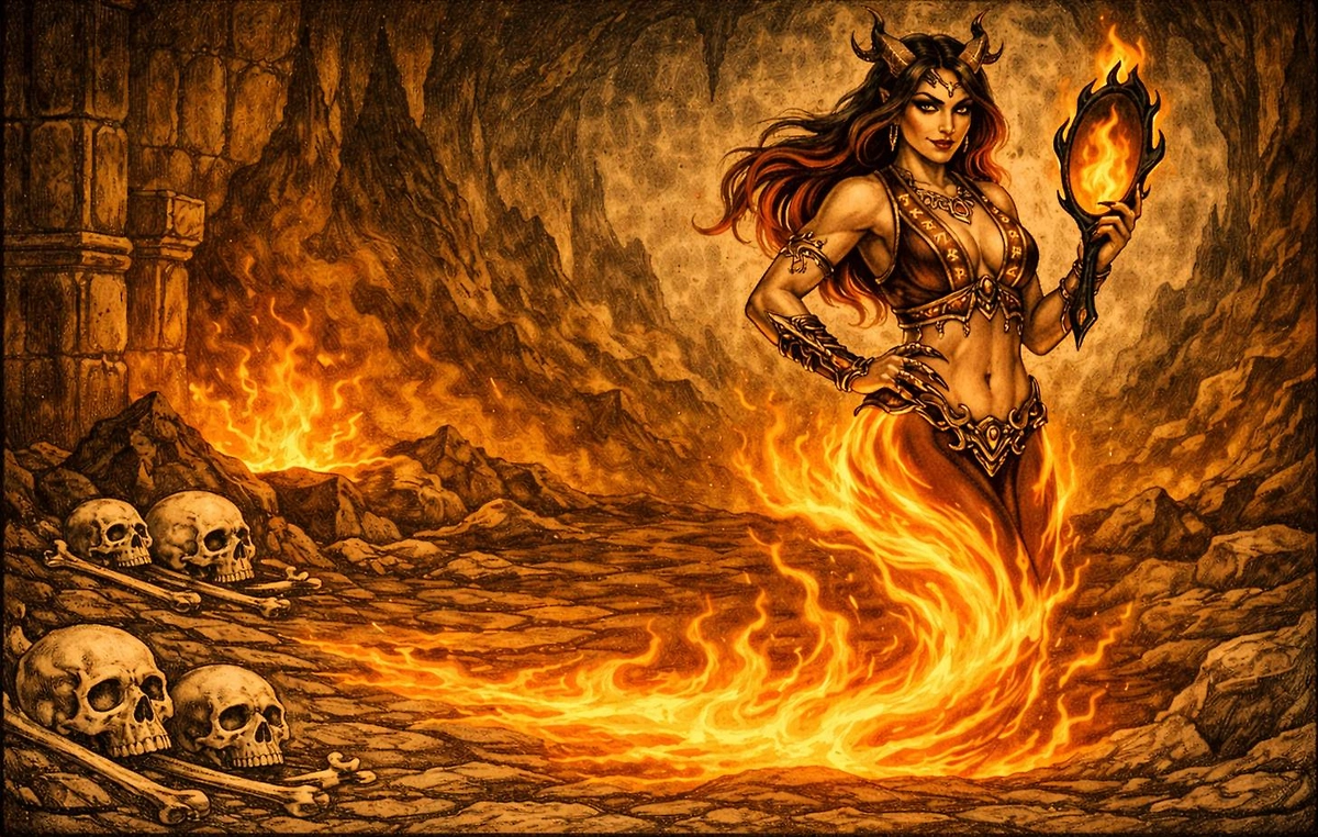 Демоница, которую все забыли: Наама — сестра Лилит. Почему её боялись? Фото ©&nbsp;Chat GPT / Софья Кузнецова