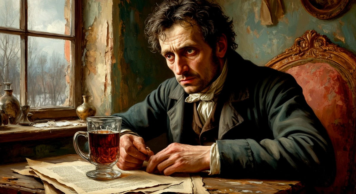 Лирический герой — пьяница, который ищет истину в стакане. Фото © «Шедеврум»