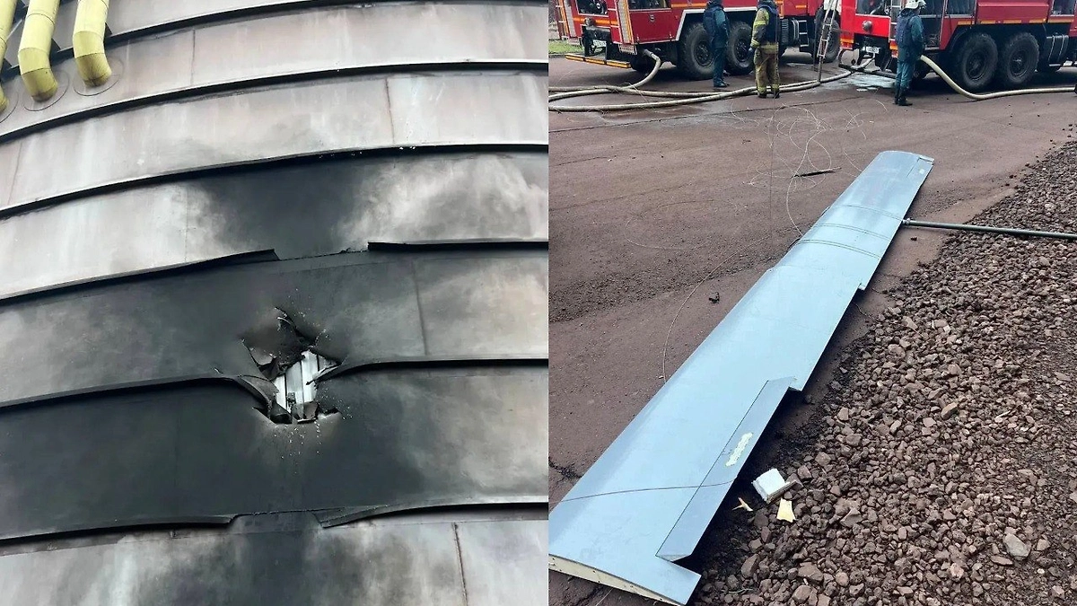 Последствия удара ВСУ по промзоне в ЛНР. Фото © Telegram / Леонид Пасечник