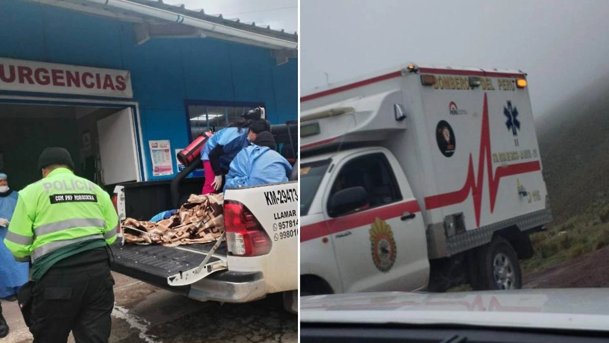 В Перу автобус с туристами сорвался с горы, погибли 9 человек, 15 пострадали. Фото © Facebook (признан экстремистской организацией и запрещён на территории Российской Федерации) / Bomberos "La Oroya B – 210"