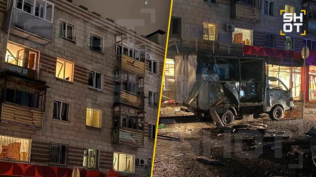 Повреждения в Волгограде в результате атаки БПЛА. Фото © Telegram / SHOT
