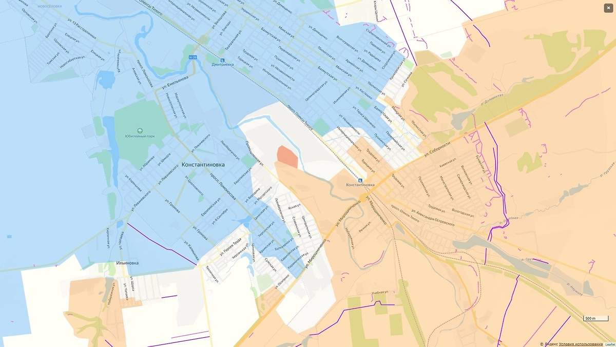 Карта СВО на 31 марта 2026 года. ВС РФ продвигаются в Константиновке. Фото © divgen.ru