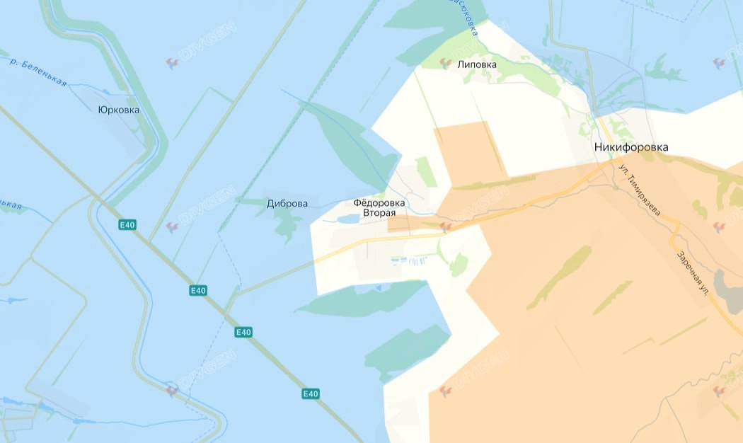 Карта СВО на 6 марта 2026 года. ВС РФ выходят к трассе М03. Фото © divgen.ru