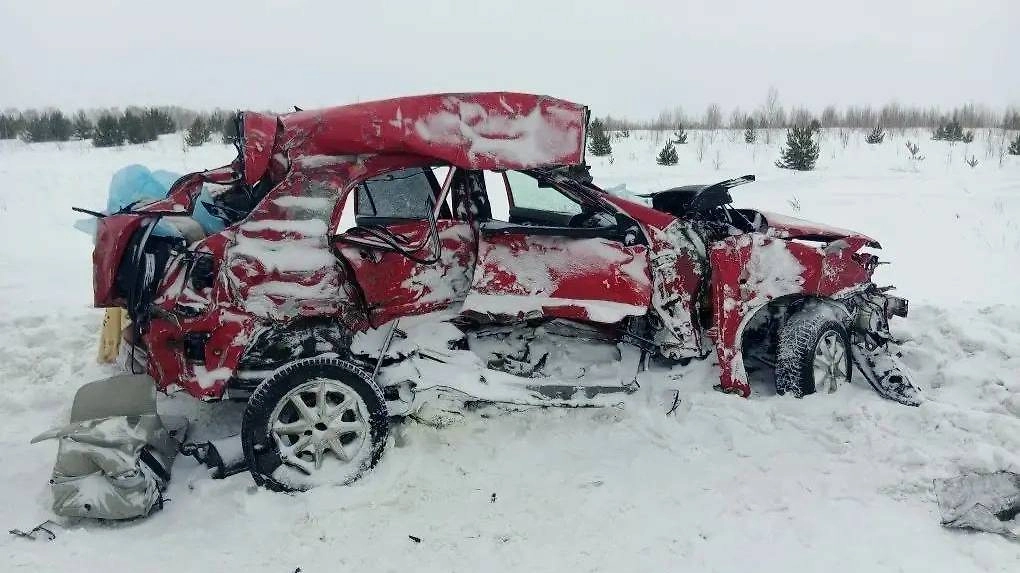 В Кузбассе в ДТП погибли три человека. Фото © Telegram / Следком Кузбасса
