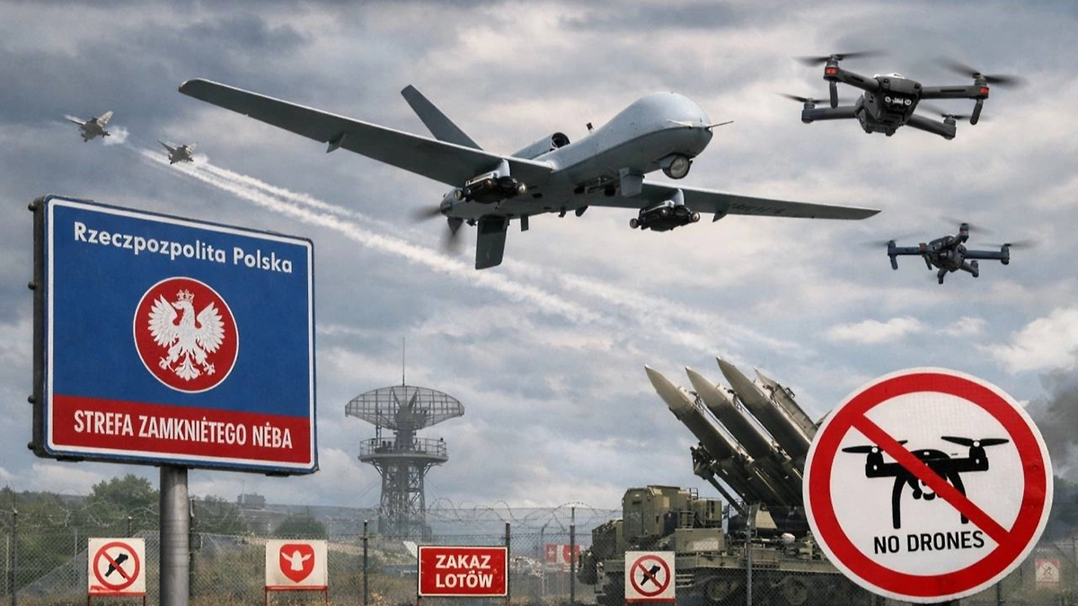 Польша закрывает часть воздушного пространства на три месяца
