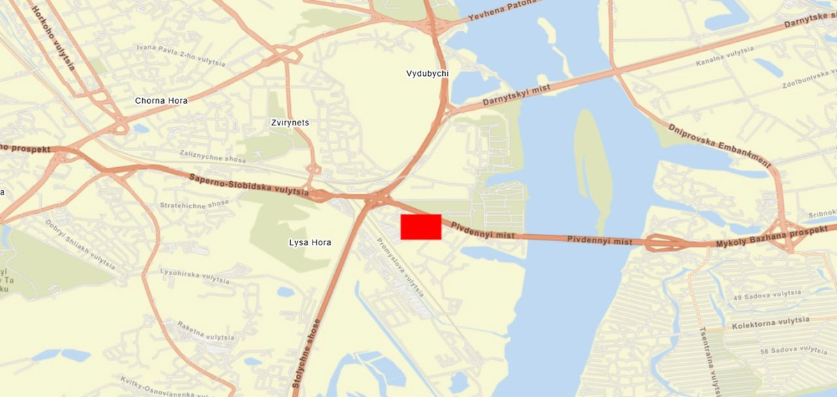 В Киеве атакована ТЭЦ-5. Фото &copy; firms.modaps.eosdis.nasa