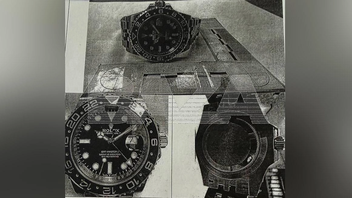 Петербуржцу грозит 2,4 млн ₽ за реплику часов Rolex, принятую за оригинал. Фото © Telegram / Baza