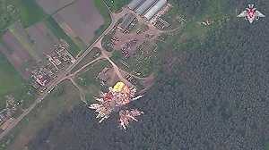 Появилось видео уничтожения нацбата "Кракен" российским "Искандером"