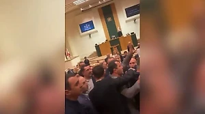 Грузинские депутаты вновь подрались из-за закона об иноагентах