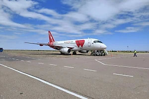 В аэропорту Элисты приземлился первый за 2 года самолёт 