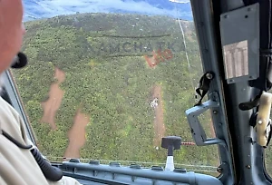 Появилось первое видео с места крушения Ми-8 на Камчатке