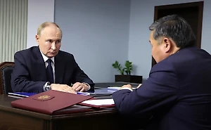 Путин встретился с главой Республики Тыва Владиславом Ховалыгом