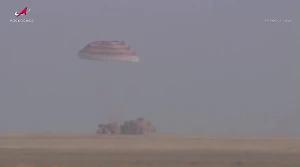 Российско-американский экипаж корабля «Союз МС-25» вернулся на Землю с МКС