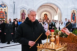 Собянин поздравил москвичей с Рождеством Христовым