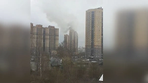 В историческом районе Петербурга произошёл мощный пожар в многоэтажке