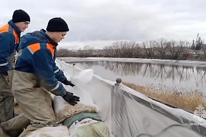 Уровень воды в реке Тобол в Кургане вырос почти до шести метров