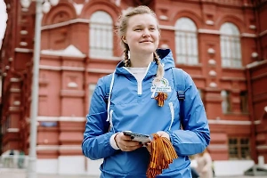 Акция "Георгиевская ленточка" стартовала в Москве в преддверии Дня Победы