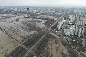 Уровень реки Урал в Оренбурге стремительно приближается к опасному