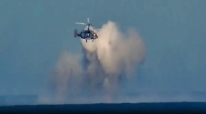 Появилось видео уничтожения пяти катеров ВСУ в Чёрном море