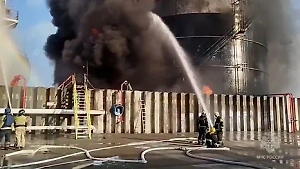 Пожар на нефтебазе в Ростовской области локализован