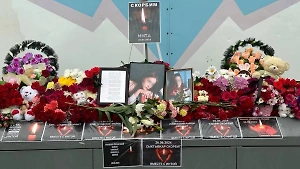 В Инте прошла церемония прощания с погибшими при сходе поезда в Коми