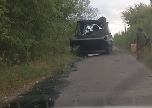 "Боец-невидимка" в одиночку уничтожил украинскую БМП под носом у солдат ВСУ
