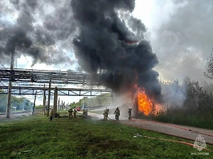 Пожар в Стерлитамаке возник из-за разгерметизации на воздушной линии газопровода