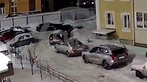 Опубликованы кадры взрыва беспилотника в Подольске