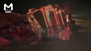 Машины превратились в груду металла после смертельного ДТП на трассе в Забайкалье