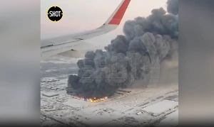 Апокалиптичный пейзаж: Очевидцы сняли пожар на складе Wildberries с самолёта