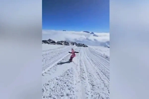 Четырёхлетняя сноубордистка из Нижнекамска покорила Эльбрус