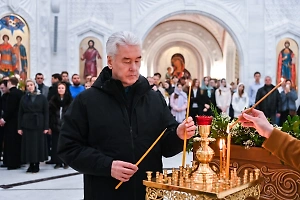 Собянин поздравил москвичей с Рождеством Христовым