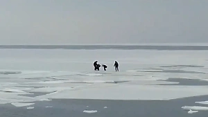 Школьники оказались отрезанными от берега на льду в акватории Владивостока