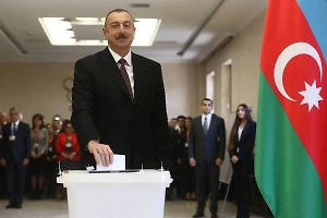 Алиев в Карабахе проголосовал на выборах президента Азербайджана