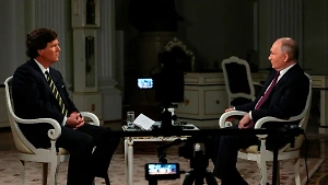 Интервью Карлсона с Путиным набрало в соцсети X почти 110 млн просмотров