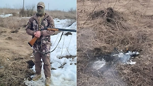 "Снайпер-дружинник" из ружья сбил дрон ВСУ над Курской областью