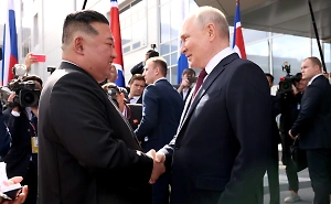 Ким Чен Ын поздравил Путина с победой на выборах президента России