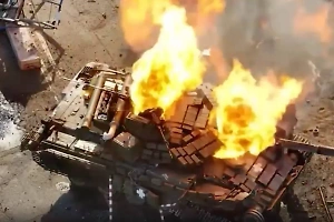 Подрыв на мине и граната в люк: Кадыров показал видео разгрома ДРГ и самый невезучий танк ВСУ
