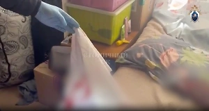 СК показал видео из кровавой квартиры в Москве, где 15-летняя девочка убила отца