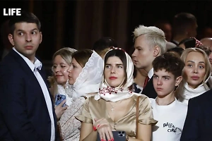 Shaman и Мизулина посетили пасхальное богослужение в храме Христа Спасителя