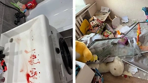 Вся раковина в крови: Появились кадры из разрушенной квартиры в Воронеже после падения БПЛА