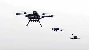 Эффектное уничтожение летевшего на Москву дрона ВСУ засняли на видео