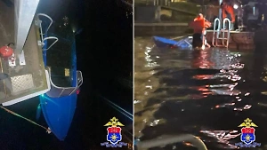Три человека чуть не утонули в Петербурге из-за бревна