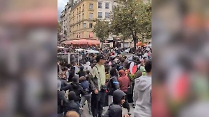 В Париже голодные люди устроили давку из-за бесплатной жареной курицы