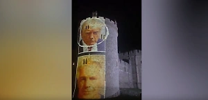 Противники Трампа спроецировали его фото с Эпштейном на Виндзорский замок
