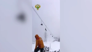 Опубликовано видео с места обрыва канатной дороги на Эльбрусе