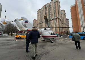 Вертолёт прилетел за ранеными при взрыве в ЖК «Алые паруса» в Москве