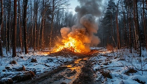 ВС РФ авиабомбами разбили расположение 127-й бригады ВСУ в Зелёном Гае