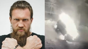 В Ростовской области неизвестные подожгли машину боксёра Кудряшова